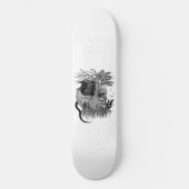 Wolf und Raven mit Skull Skateboard (Vorderseite)