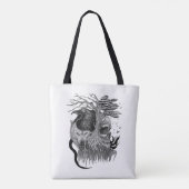 Wolf und Raven mit Skull Tasche (Rückseite)