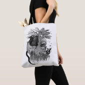 Wolf und Raven mit Skull Tasche (Von Nahem)