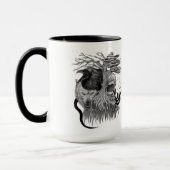 Wolf und Raven mit Skull Tasse (Links)