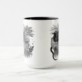 Wolf und Raven mit Skull Tasse (Zentrum)