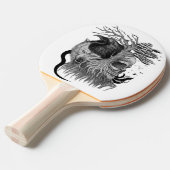 Wolf und Raven mit Skull Tischtennis Schläger (Vorderseite)