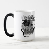 Wolf und Raven mit Skull Verwandlungstasse (Links)