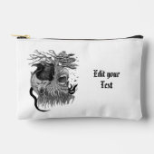 Wolf und Raven mit Skull Zubehörtasche (Vorderseite)