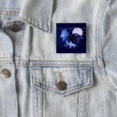 Wolf und Raven mit Vollmond Button (Beispiel)