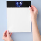 Wolf und Raven mit Vollmond Flyer (Hand)