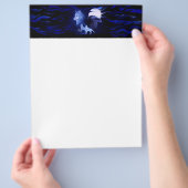 Wolf und Raven mit Vollmond Flyer (Hand)