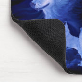 Wolf und Raven mit Vollmond Mousepad (Ecke)