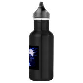Wolf und Raven mit Vollmond Trinkflasche (Rechts)