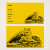 Wolf und Raven - Schwarz und Gelb (Vorne & Hinten)