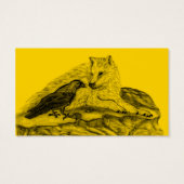 Wolf und Raven - Schwarz und Gelb (Rückseite)