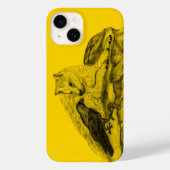 Wolf und Raven, Schwarz und Gelb Case-Mate iPhone Hülle (Rückseite)