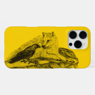 Wolf und Raven, Schwarz und Gelb iPhone 16 Pro Max Hülle