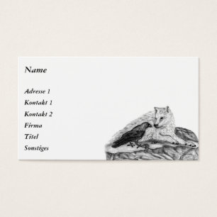 Wolf und Raven - Schwarz und Weiß