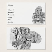 Wolf und Raven - Schwarz und Weiß (Vorne & Hinten)