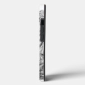 Wolf und Raven Schwarzweiß-Design Case-Mate iPhone Hülle (Rückseite / Links)