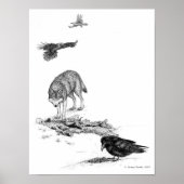 Wolf und Ravens Prints Poster (Vorne)