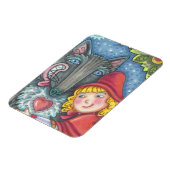 Wolf und Red Riding Hood MAGNET *Anpassen (Linke Seite)