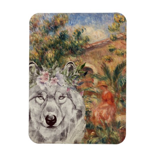 Wolf und Renoir's Farmhouse Magnet (Vertikal)
