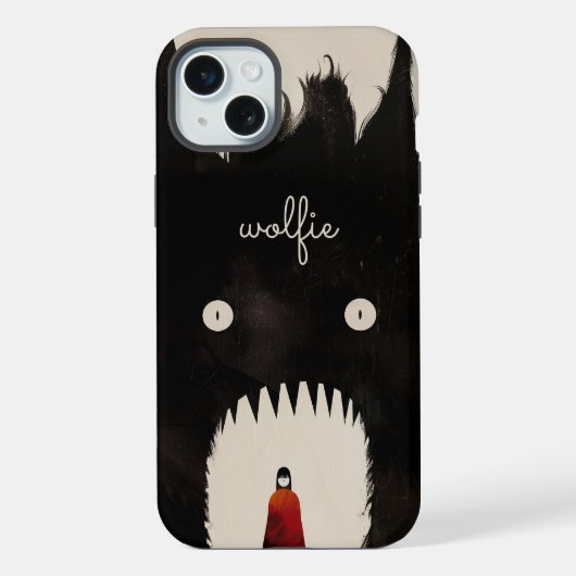 Wolf und Rotkäppchen iPhone Hülle (Rückseite)