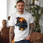 Wolf- und Sonnenschutzmittel T-Shirt