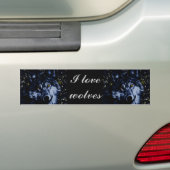 Wolf und Sterne Autoaufkleber (Auf Auto)