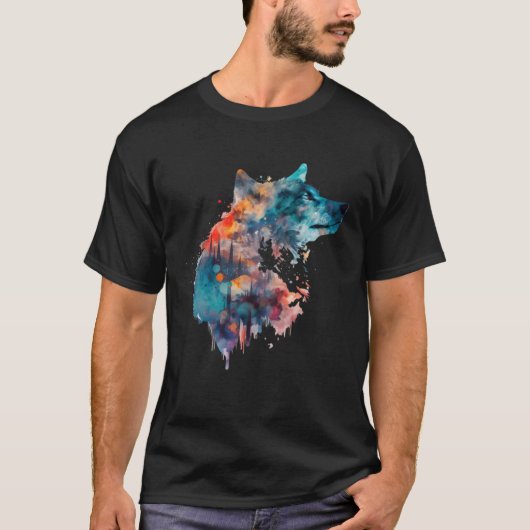 Wolf Und Wölfe Männer Frauen Kinder  58 T-Shirt (Vorderseite)