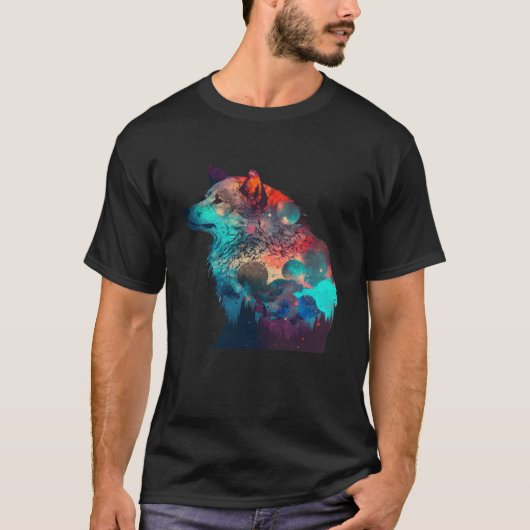 Wolf und Wölfe Männer Frauen Kinder 60 T-Shirt (Vorderseite)