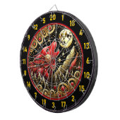 Wolf unter Mondlicht bringt Power und Frieden Dartscheibe (Vorderseite rechts)