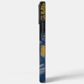 Wolf unter Vollmond am Fluss Frozen Case-Mate iPhone Hülle (Rückseite / Links)