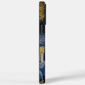 Wolf unter Vollmond am Fluss Frozen Case-Mate iPhone Hülle (Rückseite / Rechts)