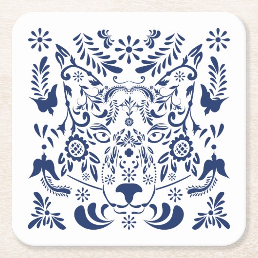 Wolf Untersetzer (Vorderseite)