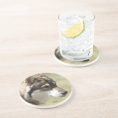 Wolf-Untersetzer Sandstein Untersetzer (Seite)