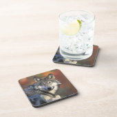 Wolf Untersetzer Set (Rechte Seite)