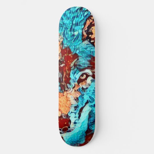 Wolf Van Gogh Element Null Custom Pro Board Skateboard (Vorderseite)