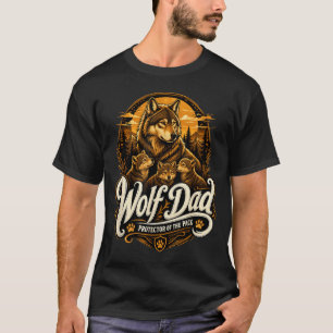 Wolf-Vater Grafik Lustige Männer Wildtier Vater Ge T-Shirt