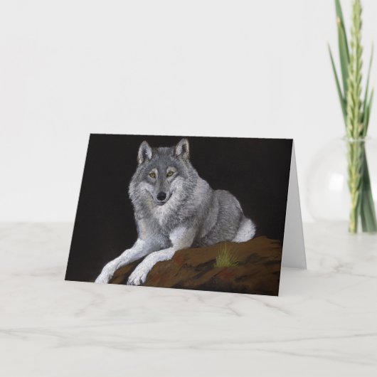 Wolf-Vatertagskarte Karte (Vorderseite)