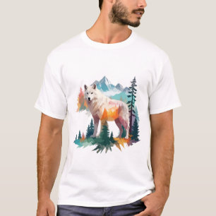 Wolf Vector Art Animal Majestic Nature Wildife T-Shirt