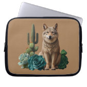 Wolf Vier: Laptopschutzhülle (Vorderseite)