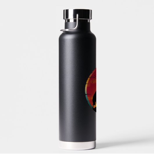 Wolf Vintag Sunset Trinkflasche (Rechts)