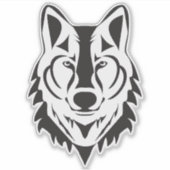 Wolf Vinyl Sticker (Vorderseite)