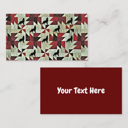 Wolf Visitenkarte (Vorne/Hinten)