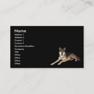 Wolf Visitenkarte