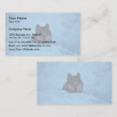 Wolf Visitenkarte (Vorne/Hinten)