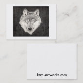 Wolf-Visitenkarte Visitenkarte (Vorne/Hinten)