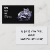 Wolf-Visitenkarten Visitenkarte (Vorne/Hinten)