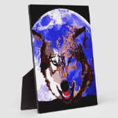 Wolf & Vollmond Fotoplatte (Seite)