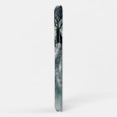 Wolf Vollmond in Nebel | Name hinzufügen Case-Mate iPhone Hülle (Hinten/Rechts)