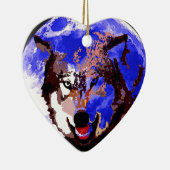 Wolf & Vollmond Keramik Ornament (Rechts)