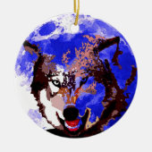 Wolf & Vollmond Keramikornament (Vorne)